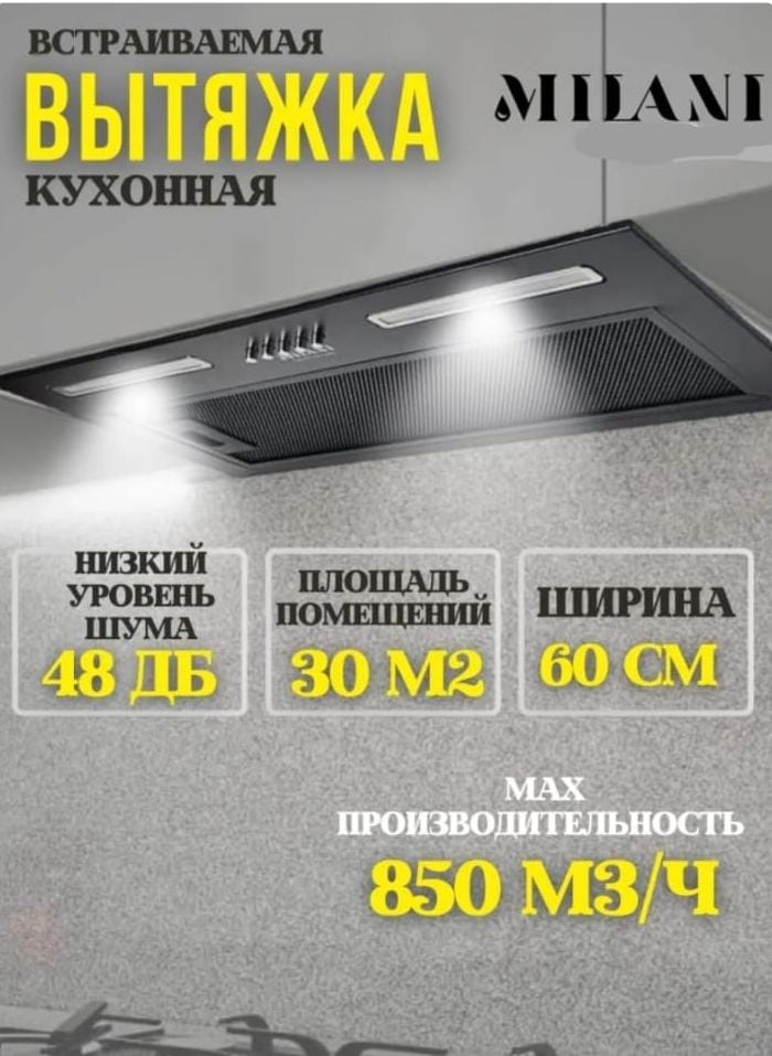 Вытяжка кухонная Family Frame 600B