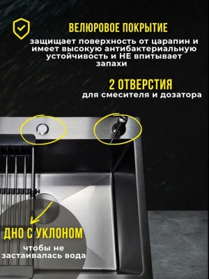 Кухонная мойка MILANI VB500*500